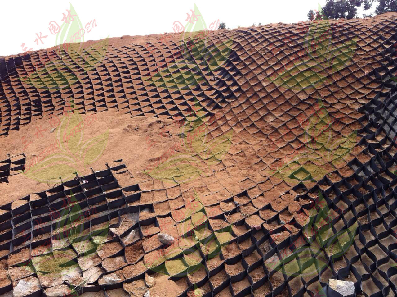 土工网护坡助力南昌植草固土\n